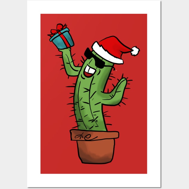 Christmas Cacti°1 Wall Art by PolygoneMaste